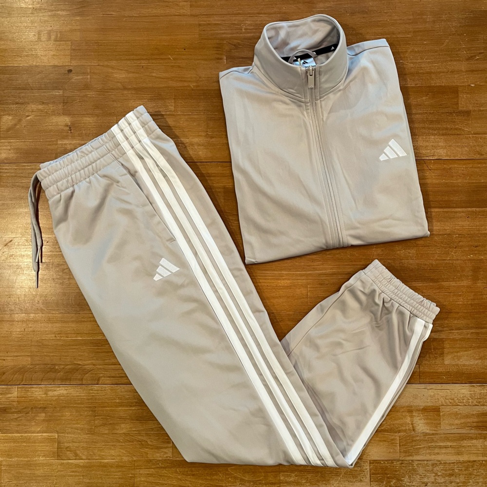 ADIDAS Essentials Women's Beige 3-Stripes Track Suit